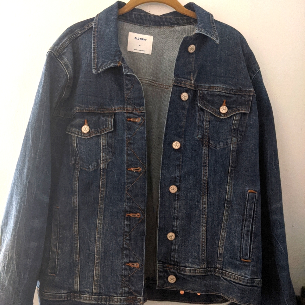 Medium Wash Boyfriend Oversized Jean Jacket
